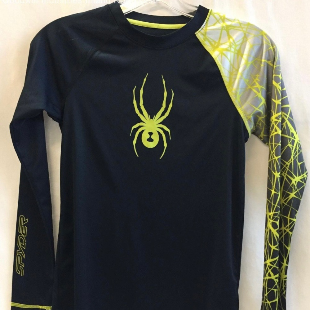 Spyder Medium Green Black long sleeve top